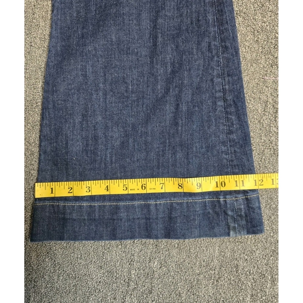 Dark Blue Women's Flared Jeans - Picture 9 of 15